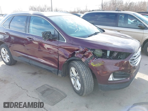 2020 Ford Edge SEL with VIN 2FMPK4J98LBB60655, listed as a IAAI auction lot 41821501 with 41,624 mi miles. Bid and sale history available at carsss.com. Image 6.