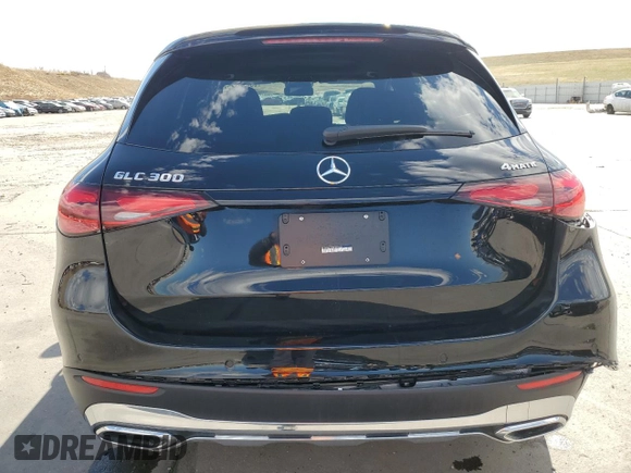 2024 Mercedes-Benz GLC with VIN W1NKM4HB9RF205605, listed as a Copart auction lot 50416325 with 7,209 mi miles and Salvage Title. Bid and sale history available at carsss.com. Image 6.