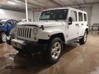 2014 Jeep Wrangler Unlimited Sahara with VIN 1C4BJWEG1EL326605, listed as a IAAI auction lot 41325037 with 135,824 mi miles. Bid and sale history available at carsss.com. Image 17.