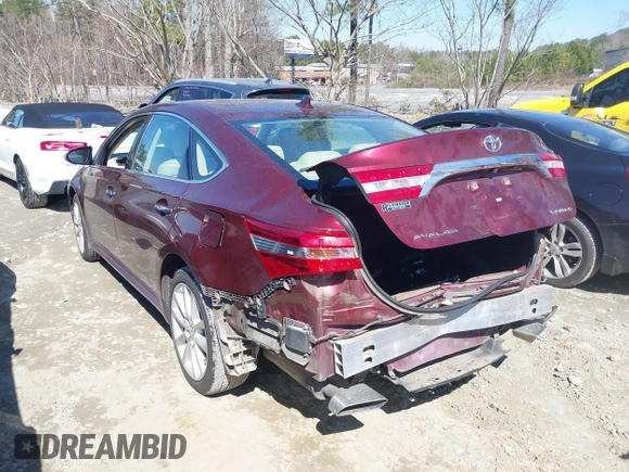 2015 Toyota Avalon Limited with VIN 4T1BK1EB0FU190530, listed as a IAAI auction lot 41727767 with 141,861 mi miles and . Bid and sale history available at DreamBid. Image 3.