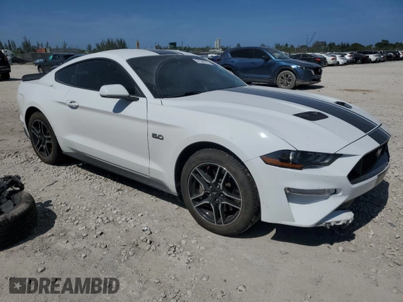 2023 Ford Mustang GT with VIN 1FA6P8CF5P5302262, listed as a Copart auction lot 57339775 with 41,952 mi miles and Salvage title. Bid and sale history available at DreamBid. Image 4.