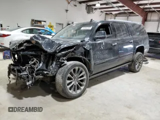 2019 Cadillac Escalade ESV Premium Luxury z VIN 1GYS4JKJ3KR323041, wystawiony jako Copart lot #45368285 z przebiegiem 77 272 mil mil oraz Szkoda całkowita • Salvage title. Historia ofert i sprzedaży dostępna na DreamBid. Obrazek 1.