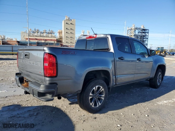 2022 Chevrolet Colorado 4WD Z71 with VIN 1GCGTDEN7N1251262, listed as a Copart auction lot 86881464 with 0 mi miles and Salvage Title. Bid and sale history available at carsss.com. Image 3.