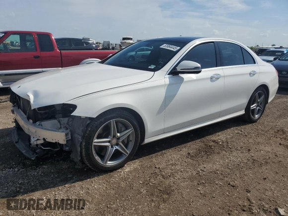 2017 Mercedes-Benz E 300 Luxury with VIN WDDZF4JB6HA051382, listed as a Copart auction lot 53964445 with 107,505 mi miles and Salvage Title. Bid and sale history available at DreamBid. Image 1.
