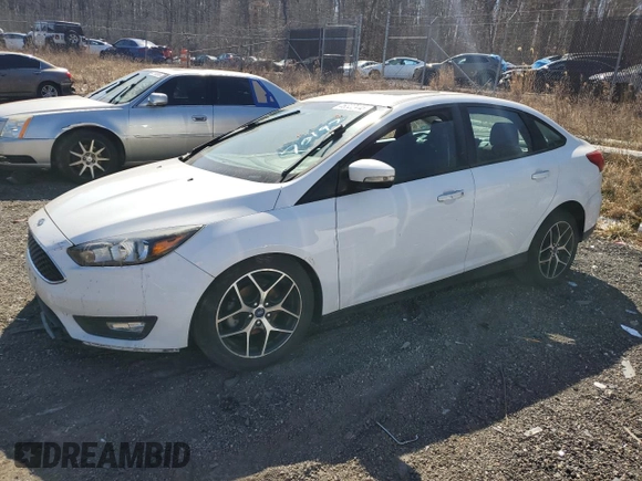 2017 Ford Focus SEL with VIN 1FADP3H22HL331523, listed as a Copart auction lot 46322445 with 37,214 mi miles and Salvage Title. Bid and sale history available at carsss.com. Image 1.