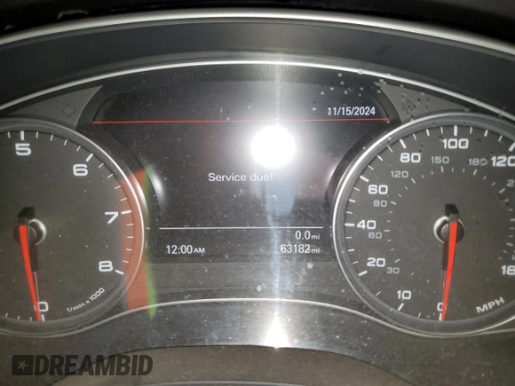 2014 Audi A6 Prestige z VIN WAUHGAFC0EN092191, wystawiony jako Copart lot #55339715 z przebiegiem 63 182 mil mil oraz Czysty tytuł • Clean title. Historia ofert i sprzedaży dostępna na DreamBid. Obrazek 9.