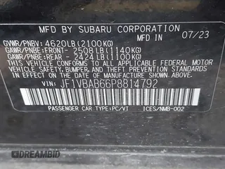 2023 Subaru WRX с VIN JF1VBAB66P8814792, выставлен на аукционе IAAI как лот 40087960 с пробегом 33 900 миль миль и . История ставок и продаж доступна на DreamBid. Изображение 9.