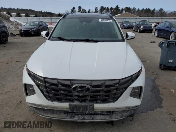 2022 Hyundai Tucson Limited with VIN 5NMJECAE8NH079815, listed as a Copart auction lot 46863115 with 77,756 mi miles and Salvage Title. Bid and sale history available at carsss.com. Image 5.