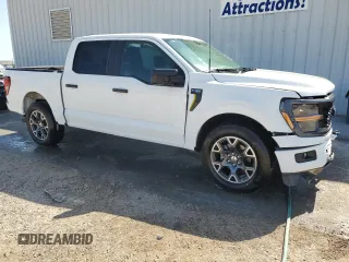2024 Ford F-150 STX with VIN 1FTEW2K57RKD19468, listed as a Copart auction lot 51808915 with 5,055 mi miles and Clean Title. Bid and sale history available at carsss.com. Image 4.
