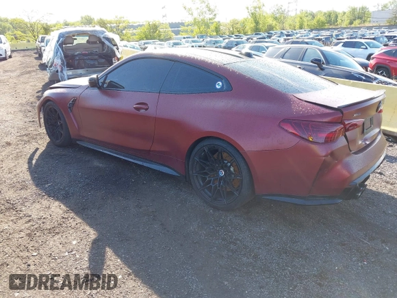 2025 BMW M4 Competition xDrive с VIN WBS33HK05SCT17492, выставлен на аукционе IAAI как лот 42132837 с пробегом 1 370 миль миль и . История ставок и продаж доступна на DreamBid. Изображение 3.