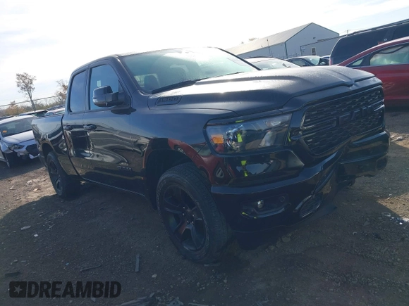 2023 Ram 1500 Big Horn with VIN 1C6SRFBT6PN526761, listed as a IAAI auction lot 40678990 with 8,367 mi miles. Bid and sale history available at carsss.com. Image 1.