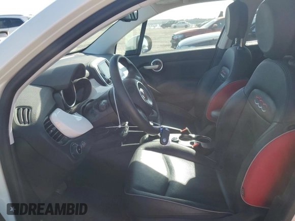 2016 FIAT 500X Lounge with VIN ZFBCFXDT2GP369018, listed as a Copart auction lot 53083195 with 33,226 mi miles and Salvage Title. Bid and sale history available at carsss.com. Image 7.