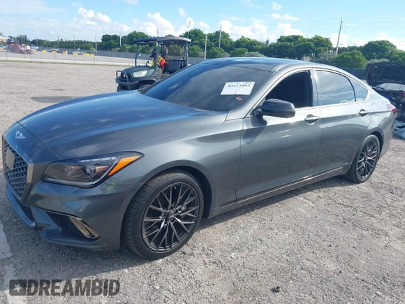 2018 Genesis G80 Sport z VIN KMHGN4JB1JU219160, wystawiony jako IAAI lot #40423005 z przebiegiem 44 011 mil mil oraz . Historia ofert i sprzedaży dostępna na DreamBid. Obrazek 17.