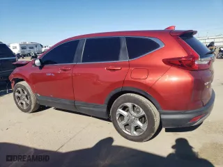2018 Honda CR-V EX-L with VIN 2HKRW1H80JH502601, listed as a Copart auction lot 47070435 with 77,067 mi miles and Salvage Title. Bid and sale history available at carsss.com. Image 2.