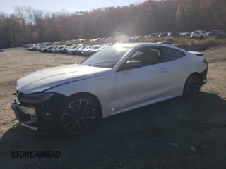 2023 BMW 4 Series 430i xDrive with VIN WBA73AP07PCL15353, listed as a Copart auction lot 75448853 with 9,377 mi miles and . Bid and sale history available at DreamBid. Image 1.