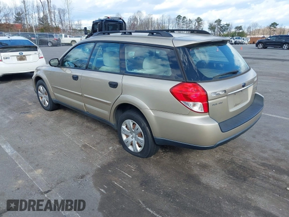2009 Subaru Outback with VIN 4S4BP60C897338716, listed as a IAAI auction lot 41798130 with 156,862 mi miles. Bid and sale history available at carsss.com. Image 3.