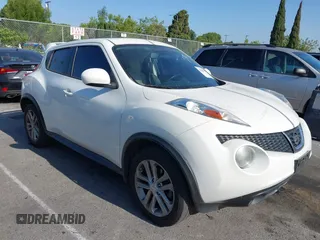 2014 Nissan Juke S with VIN JN8AF5MR2ET362110, listed as a IAAI auction lot 42281825 with 107,536 mi miles and . Bid and sale history available at DreamBid. Image 1.