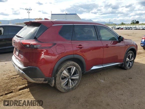 2021 Nissan Rogue Platinum with VIN JN8AT3DDXMW310514, listed as a Copart auction lot 69045054 with 73,225 mi miles and Salvage Title. Bid and sale history available at DreamBid. Image 3.