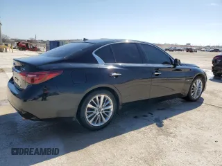 2019 Infiniti Q50 Luxe with VIN JN1EV7AP6KM517703, listed as a Copart auction lot 44838445 with 68,582 mi miles and Clean title. Bid and sale history available at DreamBid. Image 3.