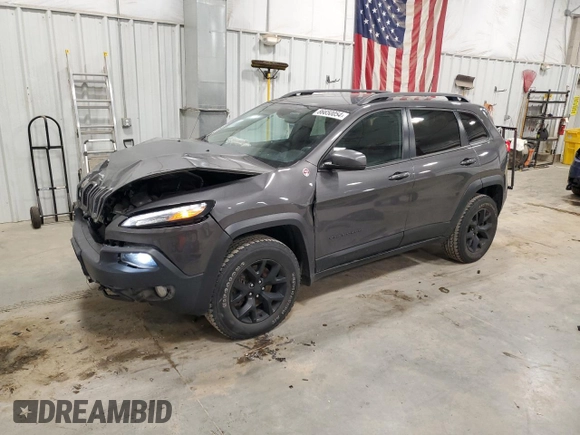 2018 Jeep Cherokee Trailhawk with VIN 1C4PJMBB8JD599791, listed as a Copart auction lot 86650054 with 66,360 mi miles and Non Repairable. Bid and sale history available at DreamBid. Image 1.