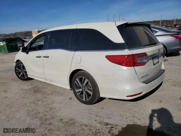 2018 Honda Odyssey Elite with VIN 5FNRL6H95JB021112, listed as a Copart auction lot 81617724 with 0 mi miles and Salvage Title. Bid and sale history available at carsss.com. Image 2.