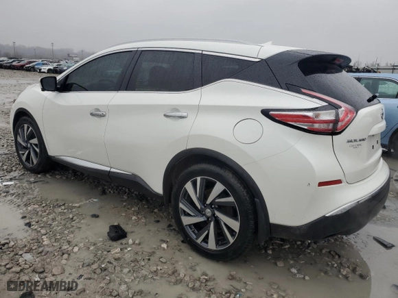 2015 Nissan Murano Platinum with VIN 5N1AZ2MH2FN274815, listed as a Copart auction lot 43622595 with 189,102 mi miles and Salvage Title. Bid and sale history available at carsss.com. Image 2.