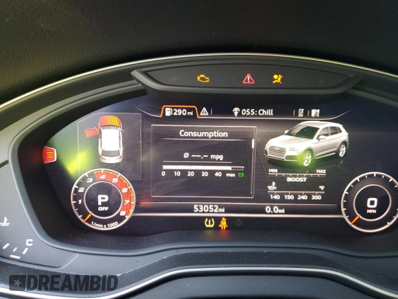 2018 Audi SQ5 Prestige with VIN WA1C4AFY3J2205073, listed as a Copart auction lot 61616254 with 53,052 mi miles and Salvage Title. Bid and sale history available at DreamBid. Image 9.