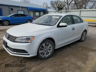 2015 Volkswagen Jetta Sedan 1.8T SE w/Connectivity with VIN 3VWD07AJ3FM235688, listed as a Copart auction lot 50585285 with 0 mi miles and Salvage Title. Bid and sale history available at carsss.com. Image 1.
