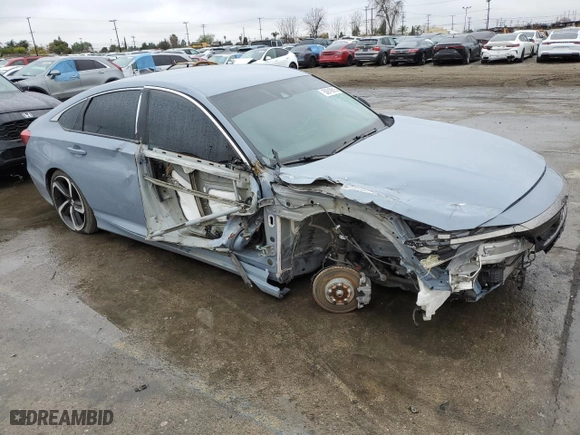 2022 Honda Accord Sedan Sport SE with VIN 1HGCV1F47NA076042, listed as a Copart auction lot 50919815 with 54,524 mi miles and Salvage Title. Bid and sale history available at carsss.com. Image 4.