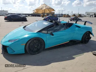 2019 Lamborghini Huracan Performante z VIN ZHWUS4ZF3KLA12102, wystawiony jako Copart lot #65319274 z przebiegiem Nie podano mil oraz Szkody całkowita. Historia ofert i sprzedaży dostępna na DreamBid. Obrazek 1.