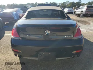 2007 BMW 6 Series 650i with VIN WBAEK13567CN81006, listed as a Copart auction lot 76594774 with 0 mi miles and Salvage Title. Bid and sale history available at carsss.com. Image 6.