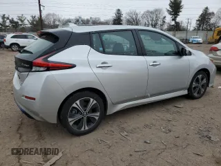 2020 Nissan LEAF SV Plus with VIN 1N4BZ1CP6LC301328, listed as a Copart auction lot 46263255 with 23,034 mi miles and Salvage Title. Bid and sale history available at DreamBid. Image 3.