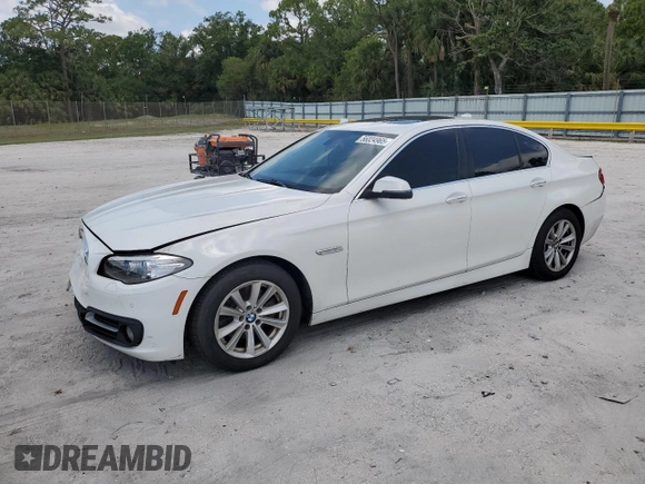 2015 BMW 5 Series 528i z VIN WBA5A5C53FD518240, wystawiony jako Copart lot #56024965 z przebiegiem 194 621 mil mil oraz Szkoda całkowita • Salvage title. Historia ofert i sprzedaży dostępna na DreamBid. Obrazek 1.