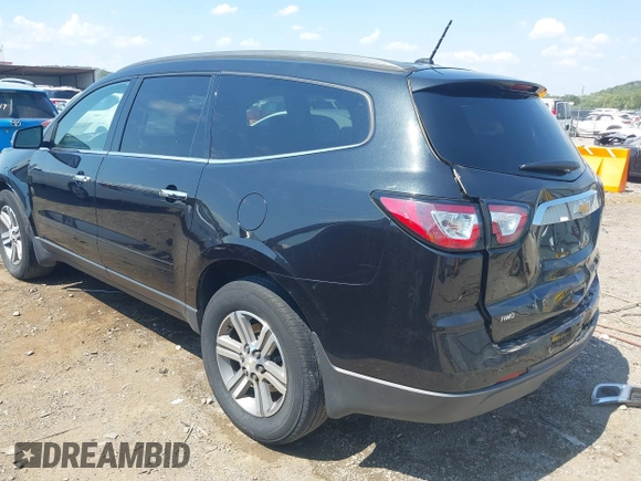 2015 Chevrolet Traverse LT with VIN 1GNKVHKD3FJ153829, listed as a IAAI auction lot 40208737 with 177,593 mi miles and . Bid and sale history available at DreamBid. Image 3.