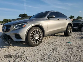 2019 Mercedes-Benz GLC with VIN WDC0J4KBXKF535110, listed as a Copart auction lot 43216615 with 105,050 mi miles and Salvage Title. Bid and sale history available at carsss.com. Image 1.