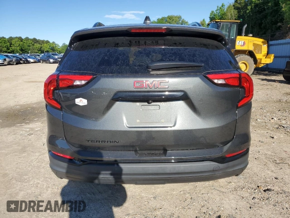 2020 GMC Terrain SLT with VIN 3GKALPEV9LL191177, listed as a Copart auction lot 57800395 with 69,400 mi miles and Salvage title. Bid and sale history available at DreamBid. Image 6.