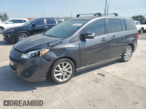 2013 Mazda 5 Touring with VIN JM1CW2CL1D0152890, listed as a Copart auction lot 49889185 with 142,197 mi miles and Salvage Title. Bid and sale history available at carsss.com. Image 1.