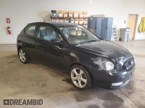 2010 Hyundai Accent SE with VIN KMHCN3AC8AU181637, listed as a Copart auction lot 63095135 with 195,945 mi miles and Salvage title. Bid and sale history available at DreamBid. Image 4.