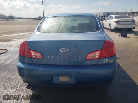 2003 Infiniti G35 w/Leather with VIN JNKCV51E23M302441, listed as a Copart auction lot 44156175 with 173,387 mi miles and Salvage Title. Bid and sale history available at carsss.com. Image 6.