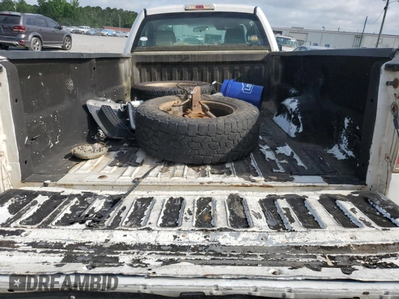 2010 Ford F-150 XL with VIN 1FTMF1CW4AKB46235, listed as a Copart auction lot 56931335 with 117,402 mi miles and Salvage title. Bid and sale history available at DreamBid. Image 10.