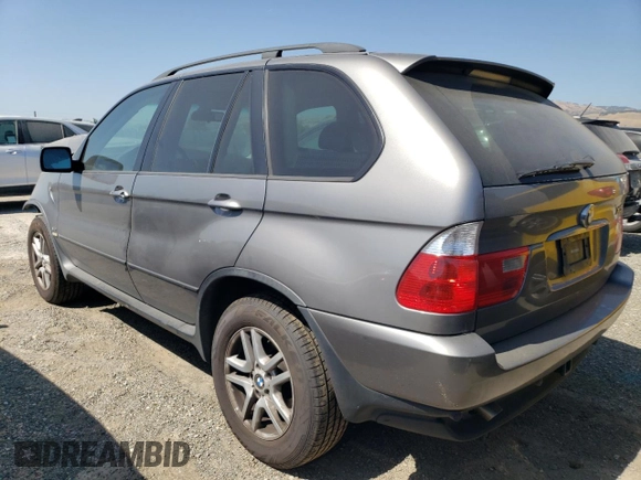 2005 BMW X5 3.0i with VIN 5UXFA13525LY02042, listed as a Copart auction lot 58061944 with 152,251 mi miles and Salvage Title. Bid and sale history available at carsss.com. Image 2.