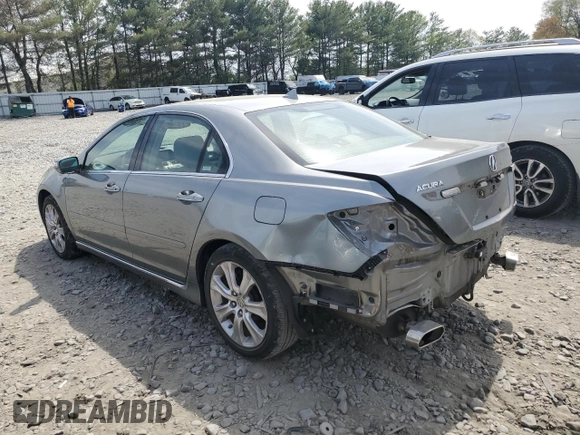 2009 Acura RL Tech Pkg with VIN JH4KB266X9C000169, listed as a Copart auction lot 54623365 with 102,035 mi miles and Salvage Title. Bid and sale history available at carsss.com. Image 2.