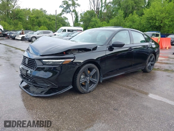2023 Honda Accord Sport-L with VIN 1HGCY2F70PA033706, listed as a IAAI auction lot 42281906 with 62,079 mi miles and . Bid and sale history available at DreamBid. Image 2.