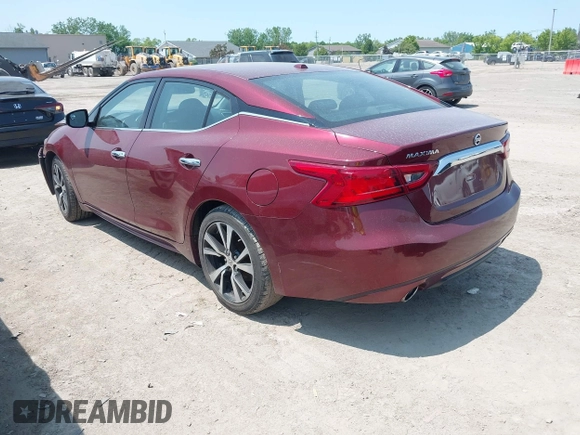 2017 Nissan Maxima SL with VIN 1N4AA6AP6HC448324, listed as a IAAI auction lot 42389918 with 117,704 mi miles and . Bid and sale history available at DreamBid. Image 3.