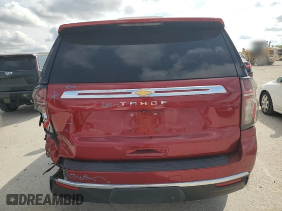 2021 Chevrolet Tahoe LS with VIN 1GNSCMKD7MR237939, listed as a Copart auction lot 71068894 with Not provided miles and Salvage title. Bid and sale history available at DreamBid. Image 6.