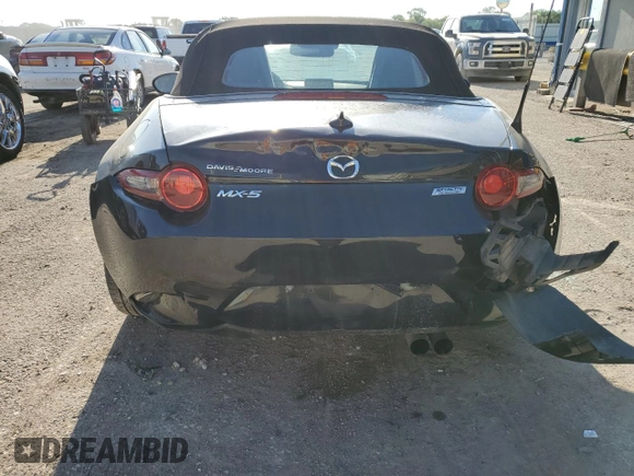 2017 Mazda MX-5 Miata Grand Touring with VIN JM1NDAD79H0120768, listed as a Copart auction lot 56358655 with 39,504 mi miles and Salvage title. Bid and sale history available at DreamBid. Image 6.