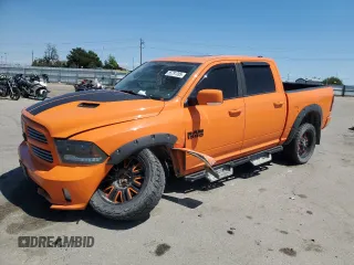 2015 Ram 1500 Sport z VIN 1C6RR7MT6FS701821, wystawiony jako Copart lot #55791285 z przebiegiem 91 305 mil mil oraz Szkoda całkowita • Salvage title. Historia ofert i sprzedaży dostępna na DreamBid. Obrazek 1.