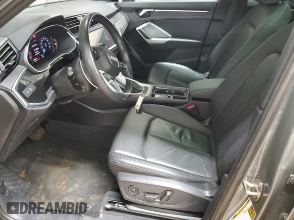 2023 Audi Q3 S line Premium with VIN WA1DECF34P1140721, listed as a Copart auction lot 45188325 with 40,458 mi miles and Salvage title. Bid and sale history available at DreamBid. Image 7.