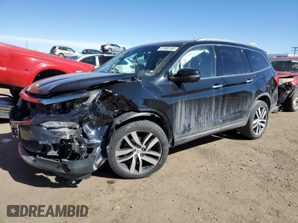 2016 Honda Pilot Elite with VIN 5FNYF6H05GB023861, listed as a Copart auction lot 47488165 with 95,632 mi miles and Salvage Title. Bid and sale history available at carsss.com. Image 1.