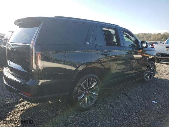 2021 Cadillac Escalade Sport Platinum with VIN 1GYS4GKL7MR338004, listed as a Copart auction lot 74951774 with 40,531 mi miles and Salvage Title. Bid and sale history available at carsss.com. Image 3.
